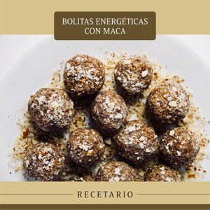 Bolitas energéticas con maca